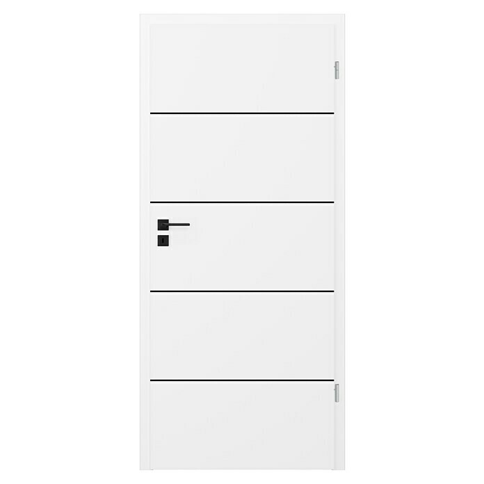 Invado Zimmertür BL1 (985 x 1.985 mm, DIN Anschlag: Rechts, Verkehrsweiß matt, Mittellage: Röhrenspan) | BAUHAUS