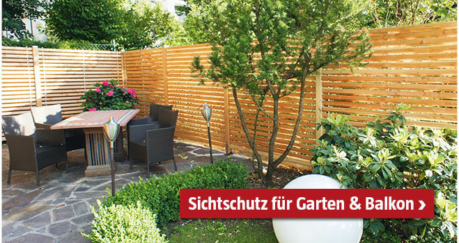 Sichtschutz Garten und Balkon