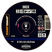 Craftomat Rezni disk AS60T INOX-BF  (Prikladno za: Plemeniti čelik, Promjer rezne ploče: 125 mm, Debljina plohe: 1 mm, 10 Kom.) | BAUHAUS