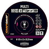 Craftomat Doorslijpschijf ACS60T Multi-BF (Schijfdiameter: 125 mm, Dikte plaat: 1,2 mm, 10 st.) | BAUHAUS