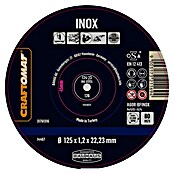 Craftomat Doorslijpschijf A6OR-BFINOX (Schijfdiameter: 125 mm, Dikte plaat: 1,2 mm, 10 st.) | BAUHAUS