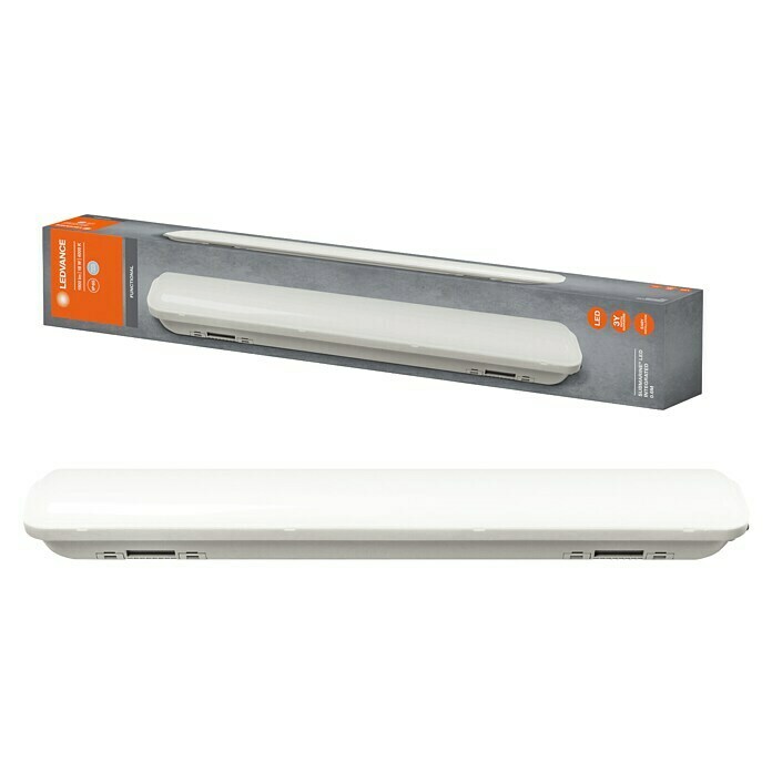 Osram Regleta estanca LED (18 W, Largo: 60 cm, Color de luz: Blanco neutro, Tipo de protección: IP65)