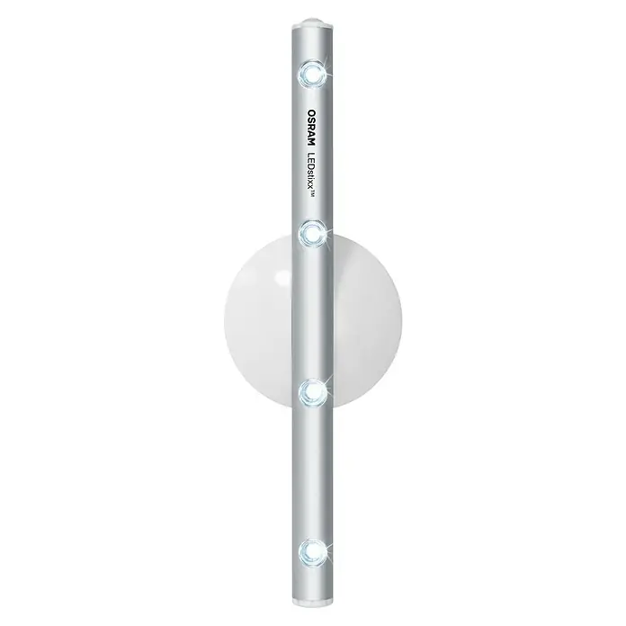 Osram LED-Leuchtstab LEDstixx - Silber, 1 Stk. - OSRAM LEDstixx Lampe: Silberfarbene LED-Lampe mit vier Lichtpunkten, ideal für Schränke und dunkle Ecken. Praktisch und energiesparend.