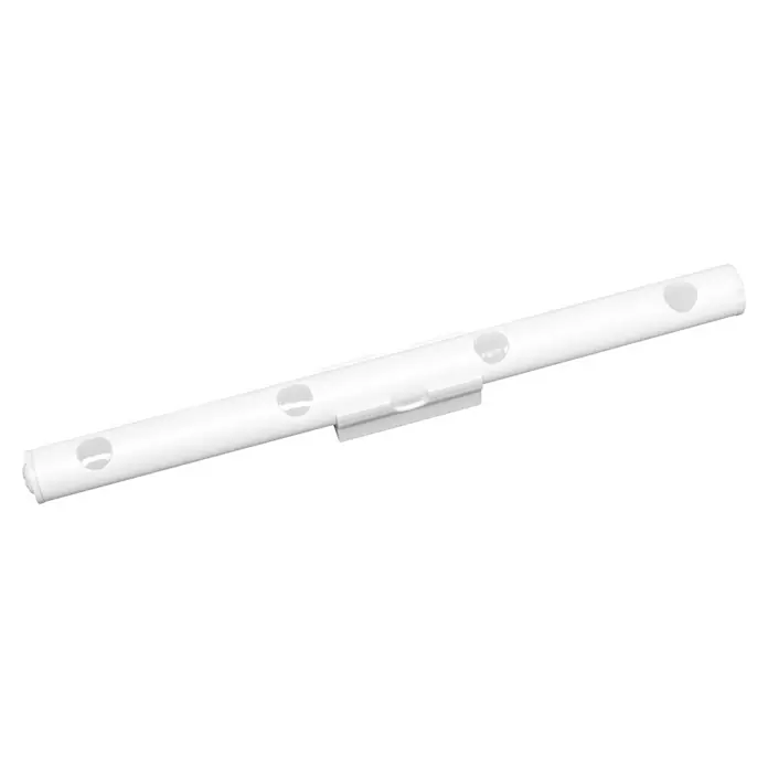 Ledvance Barra luminosa LED Lumistixx - Blanco diurno, Funciona con pilas, 1 ud. - Un taco cilíndrico blanco que cuenta con múltiples agujeros y un clip adicional, ideal para aplicaciones de montaje seguro en la construcción.