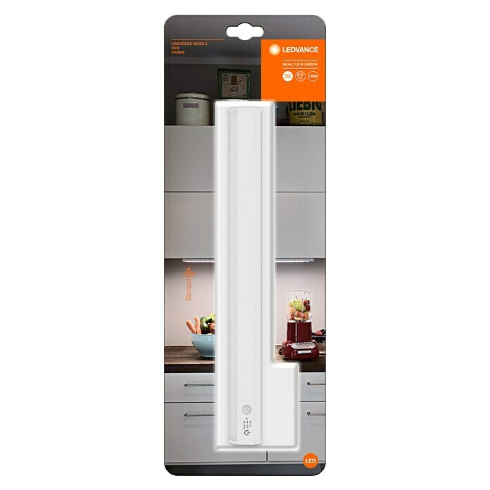 Podelementna LED svjetiljka (1,4 W, Hladna bijela, Duljina: 300 mm, Način rada: Na baterijski pogon)