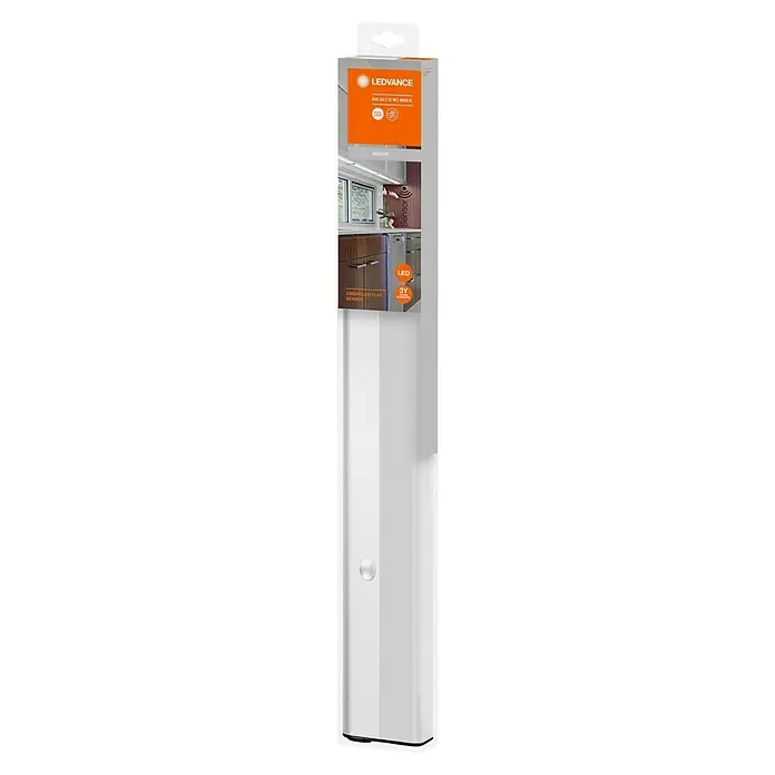 Osram LED-Unterbauleuchte LED Flat - 12 W, Länge: 52,7 cm, Neutralweiß - LEDVANCE Linear LED Flat Sensor-Leuchte in der Verpackung, ideal für die Beleuchtung von Innenräumen mit 640 lm, 12 W und 4000 K.