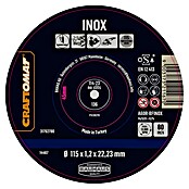 Craftomat Doorslijpschijf A6OR-BFINOX (Schijfdiameter: 115 mm, Dikte plaat: 1,2 mm, 10 st.) | BAUHAUS