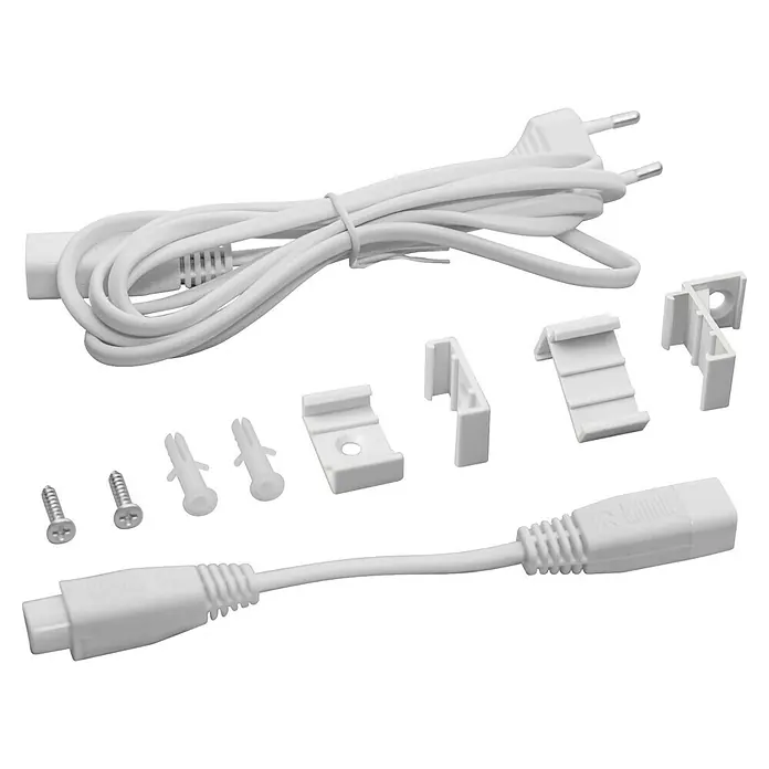 Osram LED-Lichtleiste Switch Batten - L x B x H: 57,3 x 2,2 x 3 cm, Lichtfarbe: Kaltweiß, 8 W, 220 V - 240 V - Zubehör für LED-Streifen: Netzkabel mit Stecker, Verbindungskabel, Befestigungsclips, Schrauben und Dübel für eine einfache Installation.