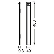 Ledvance LED svetilka pod omarico Linear Flat Sensor + USB  (Dolžina: 40 cm, Večbarvno) | 3096 - Küche/Möbellicht | CAKA - Zweckleuchten | CAK - Technisches Licht | CA - Beleuchtung | C - Elektro | BAUHAUS