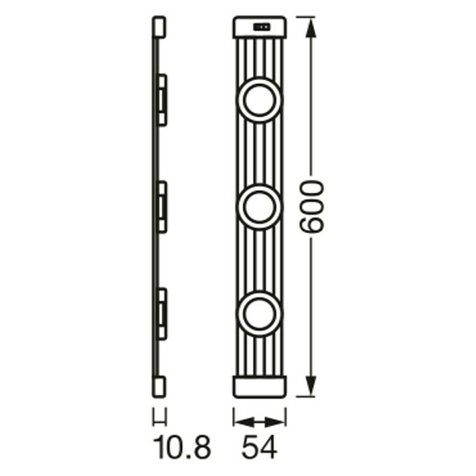 Osram LED svetilka pod omarico Linear Magnet  (Dolžina: 64,5 cm, Hladno bela, 3 kos) | 3096 - Küche/Möbellicht | CAKA - Zweckleuchten | CAK - Technisches Licht | CA - Beleuchtung | C - Elektro | BAUHAUS