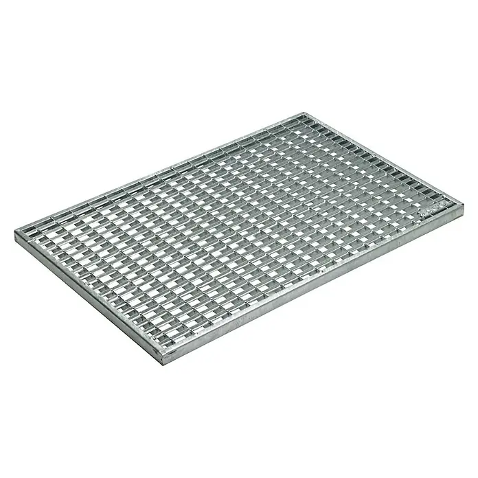 ACO Vario Gitterrost - L x B x H: 60 x 40 x 2 cm, Stahl - Rechteckiger Gitterrost für den Außenbereich, ideal für Entwässerungssysteme. Er ist robust, sicher und langlebig für zuverlässigen Einsatz.