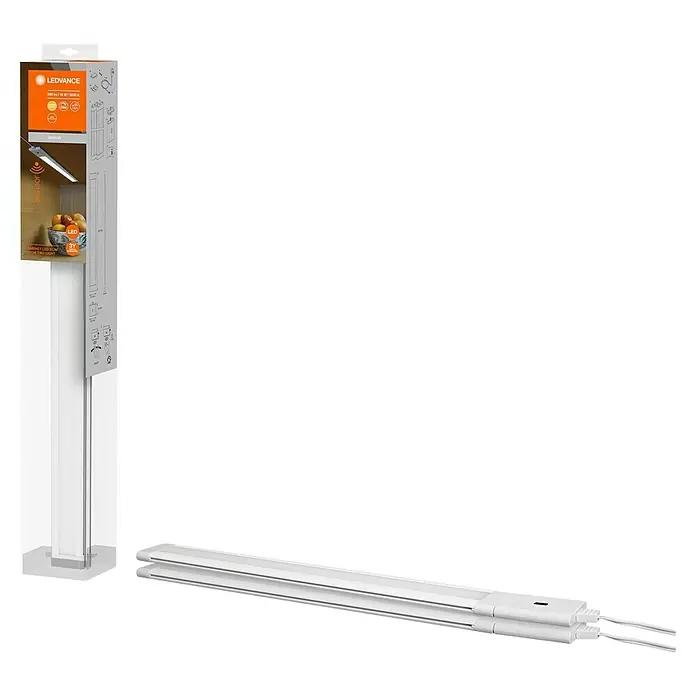 Ledvance LED-Lichtleiste Cabinet Slim - 18 W, Weiß, Länge: 50 cm, 2 Stk. - LEDVANCE Cabinet LED Slim, 50cm, zwei Leuchten, ideal für Küchenschränke. Energiesparend und einfach zu installieren, bietet optimale Beleuchtung.