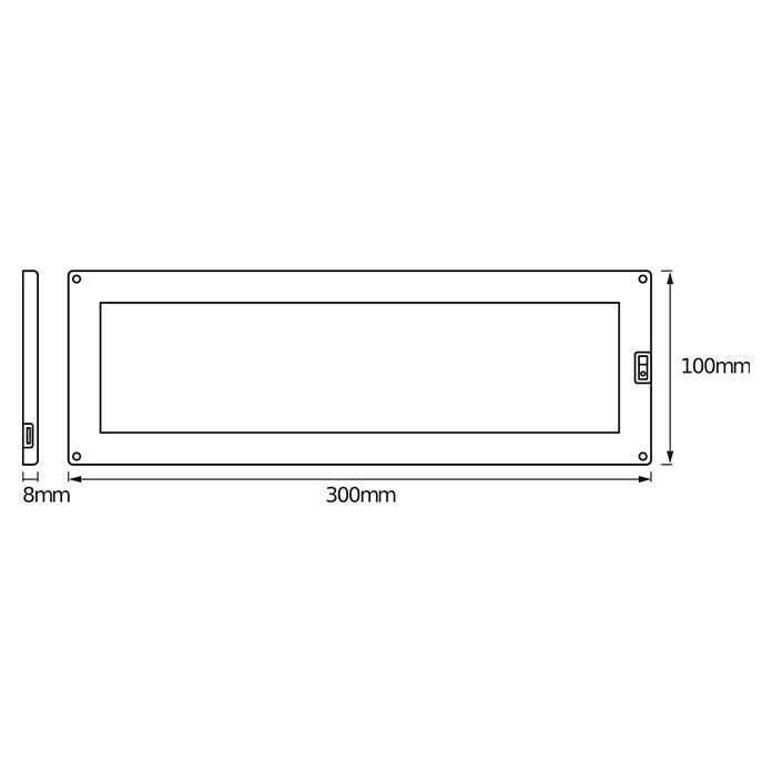 Ledvance LED svetilka pod omarico Cabinet Sensor  (30 x 10 x 0,8 cm, 10 W, Toplo bela, Skupno število delov: 2 kos) | 3096 - Küche/Möbellicht | CAKA - Zweckleuchten | CAK - Technisches Licht | CA - Beleuchtung | C - Elektro | BAUHAUS