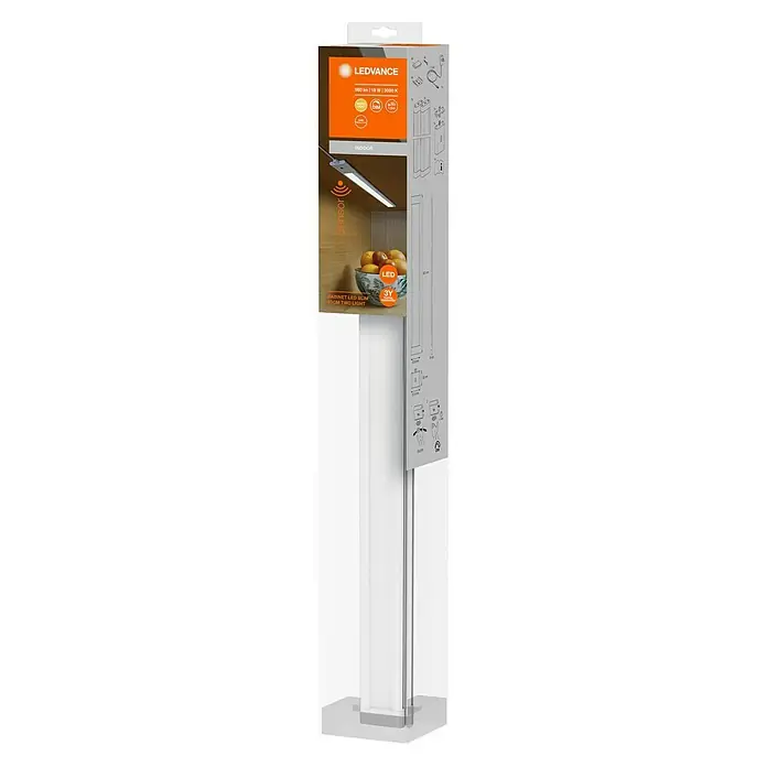 Ledvance Lámpara fluorescente LED sllim - 18 W, Blanco, Largo: 50 cm, 2 ud. - La luminaria Ledvance Cabinet LED Slim 50cm Two Light en su embalaje.