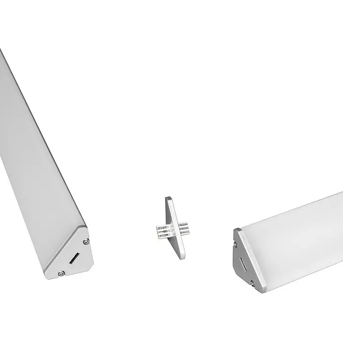 Ledvance Lámpara LED bajo mueble - 7,5 W, Largo: 55 cm, Blanco cálido - Luz LED triangular con perfil de aluminio y conector para una fácil instalación y expansión del sistema de iluminación.