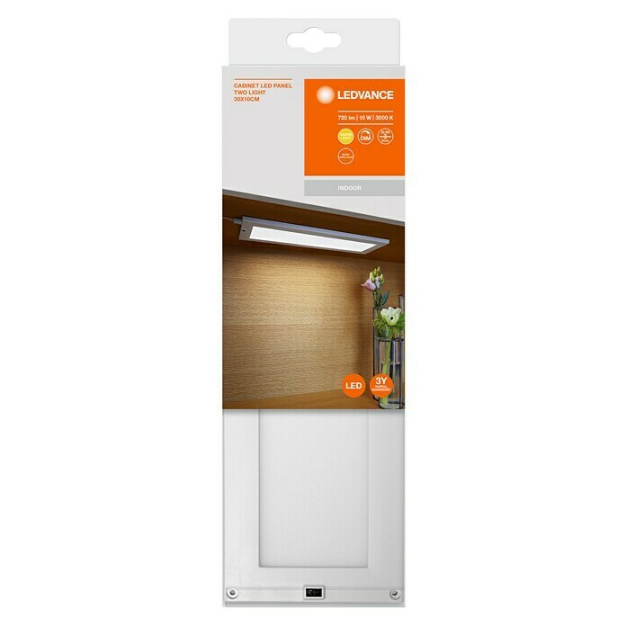 Ledvance LED svetilka pod omarico Cabinet Sensor  (30 x 10 x 0,8 cm, 10 W, Toplo bela, Skupno število delov: 2 kos) | 3096 - Küche/Möbellicht | CAKA - Zweckleuchten | CAK - Technisches Licht | CA - Beleuchtung | C - Elektro | BAUHAUS