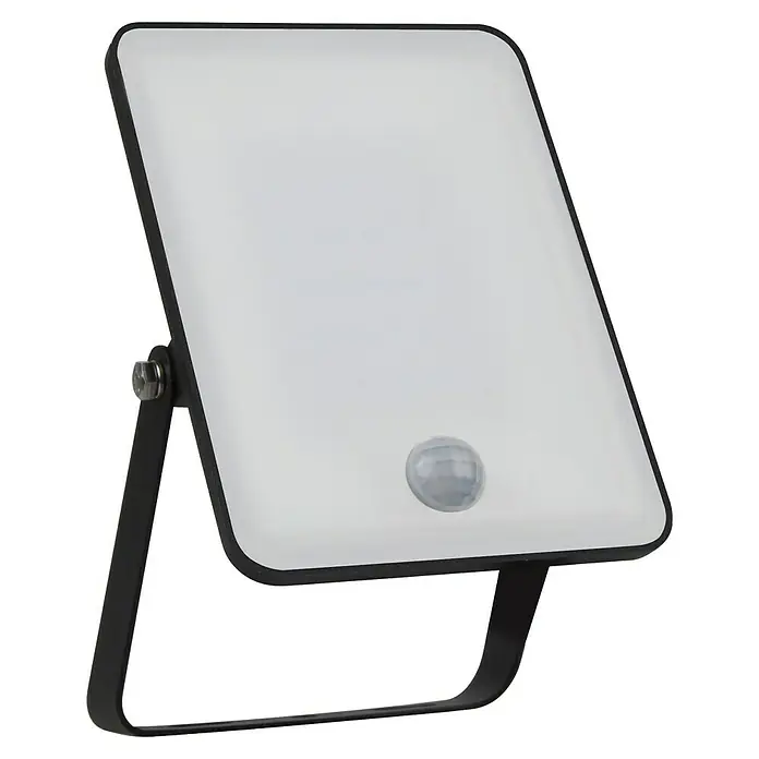 Ledvance Essential LED-Strahler Sensor - 1.900 lm, IP65, L x B x H: 173 x 111 x 33 mm - Weißer LED-Strahler mit Bewegungsmelder und schwarzer Halterung. Ideal für Außenbereiche und zur Erhöhung der Sicherheit rund ums Haus.