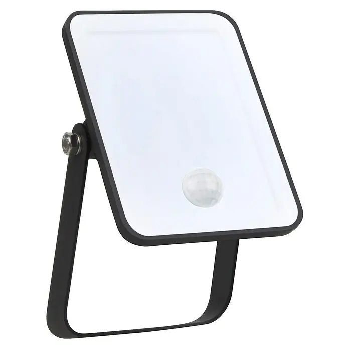 Osram LED-Strahler Floodlight Essential Sensor - 10 W, L x B x H: 13,2 x 8,3 x 3,3 cm, Schwarz, Tageslichtweiß, Mit Sensor - Schwarz gerahmter LED-Strahler mit Bewegungsmelder für den Außenbereich zur Beleuchtung von Garten, Hof und Einfahrt.