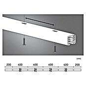 Paulmann URail Riel (200 cm, Metal, Blanco) | BAUHAUS