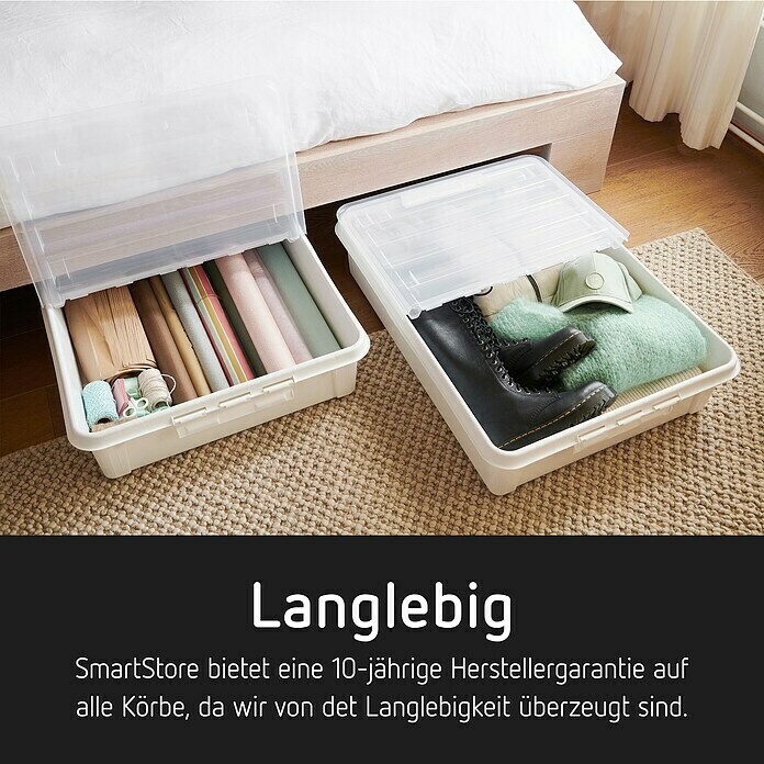 SmartStore Unterbett-Rollenbox Bedroller 60 L (L x B x H: 79 x 59 x 18,5 cm, 60 l) | BAUHAUS