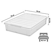 SmartStore Unterbett-Rollenbox Bedroller 60 L (L x B x H: 79 x 59 x 18,5 cm, 60 l) | BAUHAUS