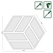 FN Neuhofer Akustikpaneel Acustico Hexago (Eiche furniert, 260 x 300 x 19 mm) | BAUHAUS