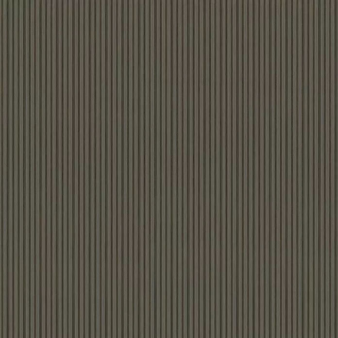 FN Neuhofer Wandpaneel Wally WA070 - Eiche geräuchert, 2.670 x 118 x 12 mm - Dunkelgraue geriffelte oder gewellte Paneelstruktur.