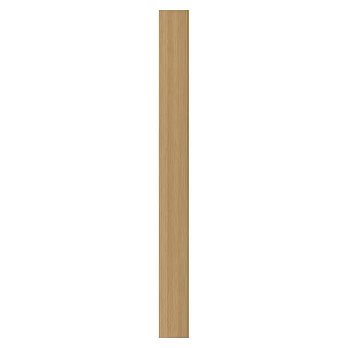 FN Neuhofer Wandpaneel Wally WA100 - Eiche natur, 2.670 x 118 x 12 mm - Helles braunes Holzpaneel mit vertikaler Maserung.