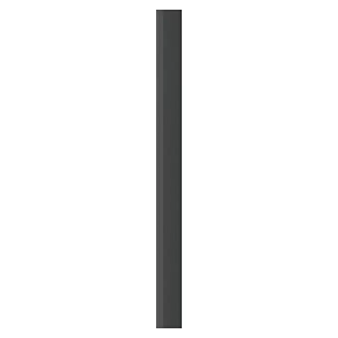 FN Neuhofer Wandpaneel Wally WA100 - Eiche schwarz, 2.670 x 118 x 12 mm - Dunkelgraue Platte mit dezenter vertikaler Textur.