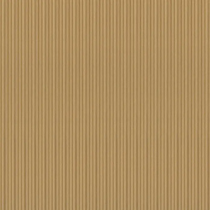 FN Neuhofer Wandpaneel Wally WA070 - Eiche natur, 2.670 x 118 x 12 mm - Nahaufnahme einer braunen, geriffelten Papiertapete, die eine Textur für Hintergründe oder dekorative Zwecke bietet.