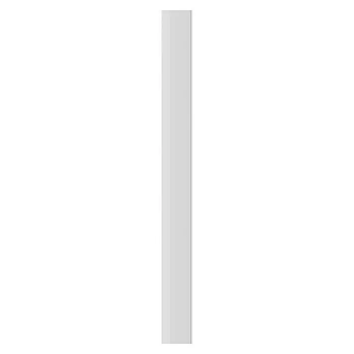 FN Neuhofer Wandpaneel Wally WA100 - Weiß, 2.670 x 118 x 12 mm - Rechteckige hellgraue Schranktür.