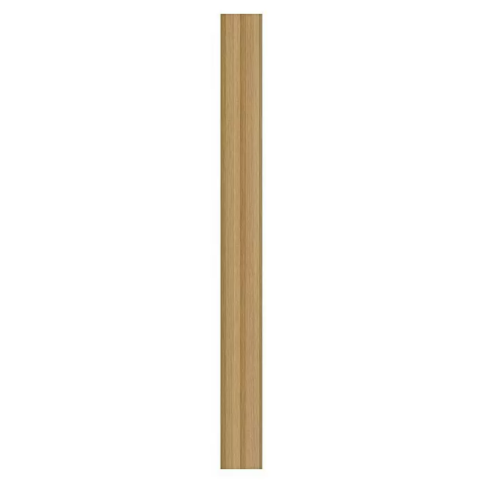 FN Neuhofer Wandpaneel Wally WA090 - Eiche natur, 2.670 x 118 x 12 mm - Hellbraune Holzplatte mit vertikaler Maserung.