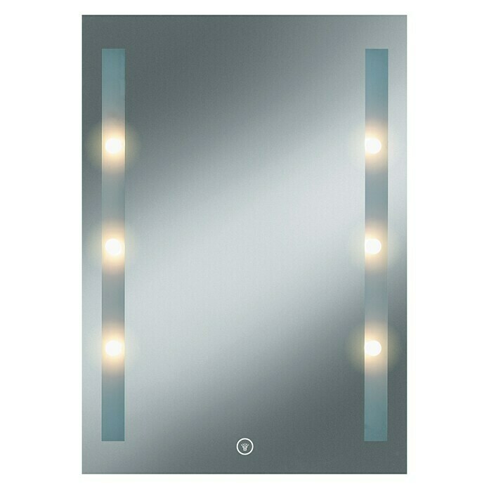 Spiegel mit organischer Form und Beleuchtung - KALCYT LED