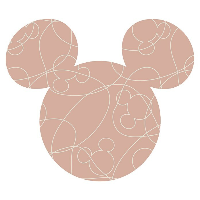 Komar Dots Fototapete rund Disney Mickey Head Knotted (128 cm, Selbstklebend) | BAUHAUS