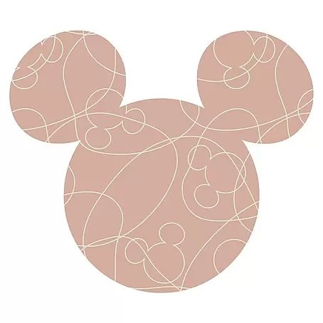 Komar Dots Fototapete rund Disney Mickey Head Knotted
