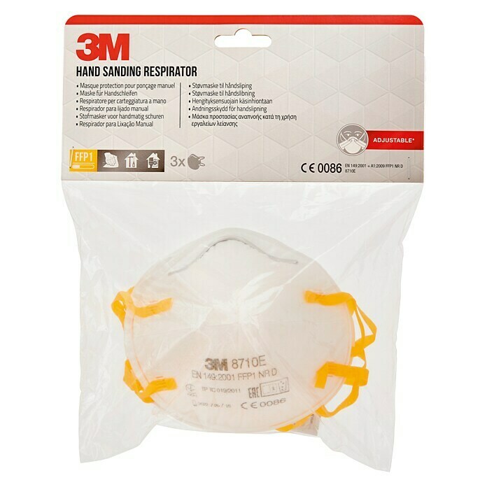 3M Atemschutzmaske (Filterklasse: FFP1, 3 Stk.)