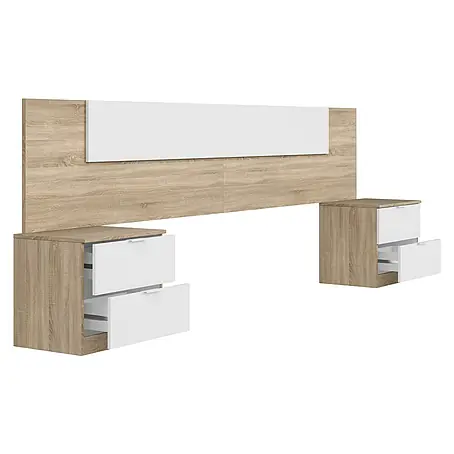 Cabecero de cama con mesitas Alaya