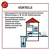 Scheppach Hauswasserwerk HWW1000 (1.000 W, Max. Fördermenge: 4.300 l/h, Max. Druck: 4,4 bar) | BAUHAUS