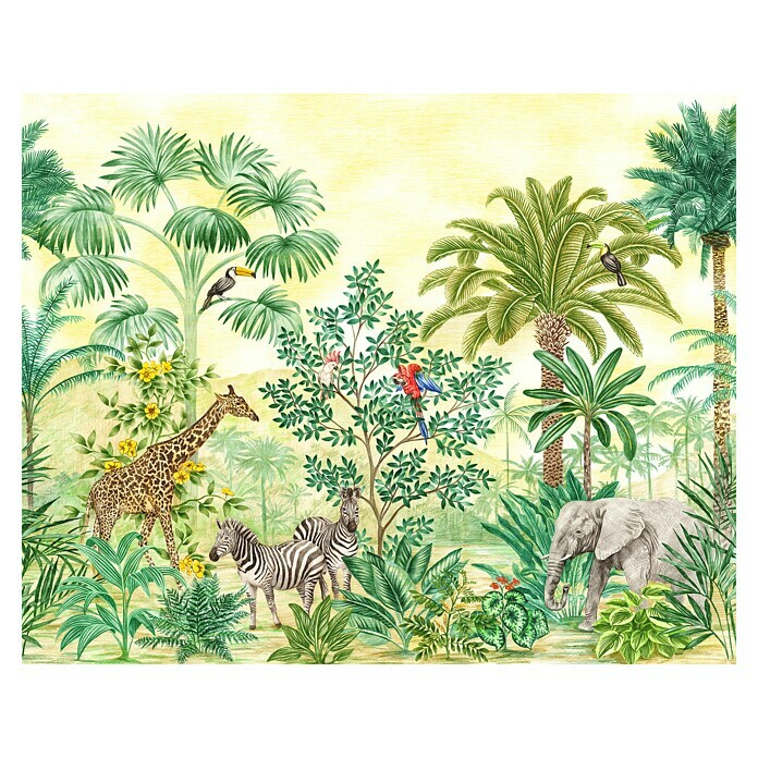 Komar Fototapete Jungle Adventure (B x H: 350 x 280 cm, Vlies) | BAUHAUS