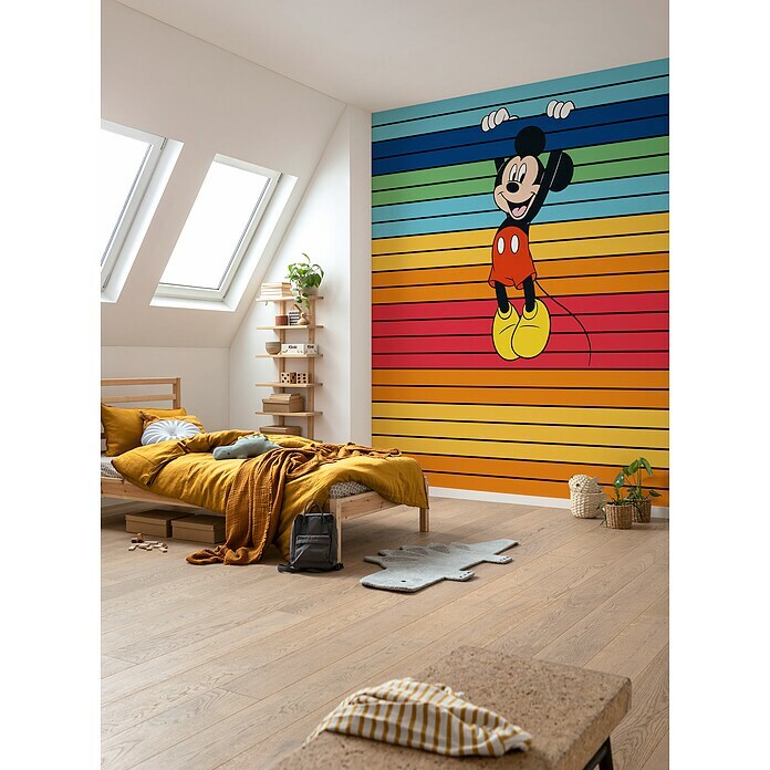 Komar Fototapete Disney Mickey Magic Rainbow (B x H: 300 x 250 cm, Vlies) | BAUHAUS