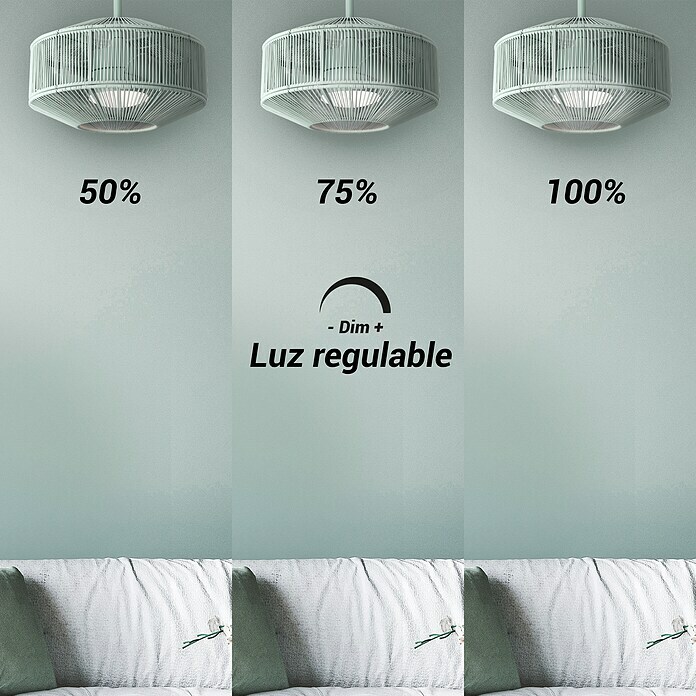 Sulion Ventilador de techo Jade (Verde, 52,5 cm, 18 W) | BAUHAUS