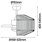 Sulion Ventilador de techo Jade (Verde, 52,5 cm, 18 W) | BAUHAUS