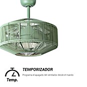 Sulion Ventilador de techo Jade (Verde, 52,5 cm, 18 W) | BAUHAUS