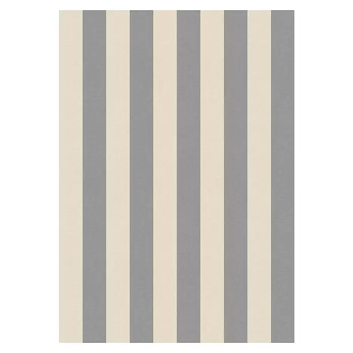 SCHÖNER WOHNEN-Kollektion Cosyliving Fototapete Streifen - B x H: 212 x 300 cm, Vlies, Grau-Creme - Gewebter Stoff mit vertikalen cremefarbenen und grauen Streifen.