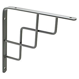 Rei Escuadra de soporte 1462 (L x An x Al: 20 x 20 x 2 cm, Plateado)