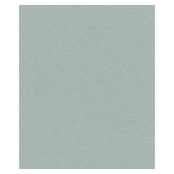 SCHÖNER WOHNEN-Kollektion Cosyliving Vliestapete LINEN - Taubenblau, Uni, 10,05 x 0,53 m - Hell graugrüne, strukturierte Oberfläche mit feiner Weboptik.