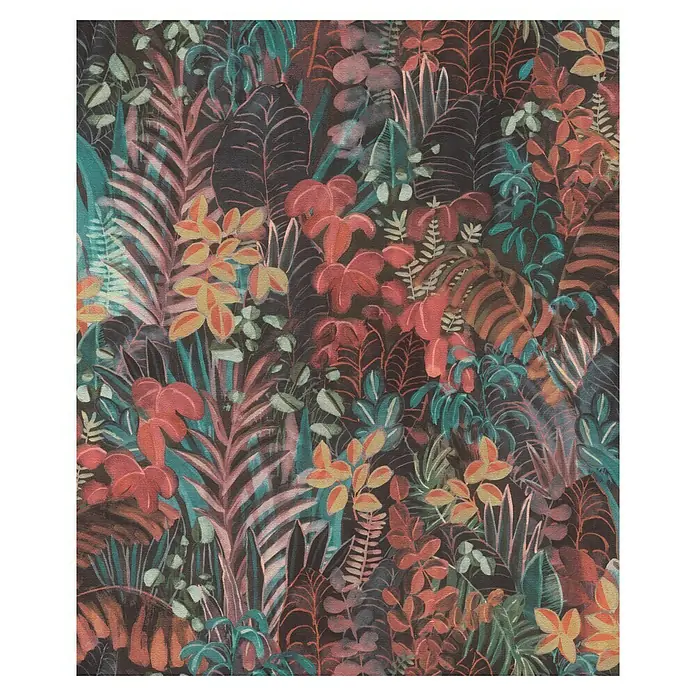 SCHÖNER WOHNEN-Kollektion Cosyliving Vliestapete BOTANICAL Dschungel - Bunt, Floral, 10,05 x 0,53 m - Dschungelartige Tapete mit einer Vielzahl von Pflanzen und Blättern in warmen und kühlen Farben. Ein lebendiger Blickfang für jeden Raum.