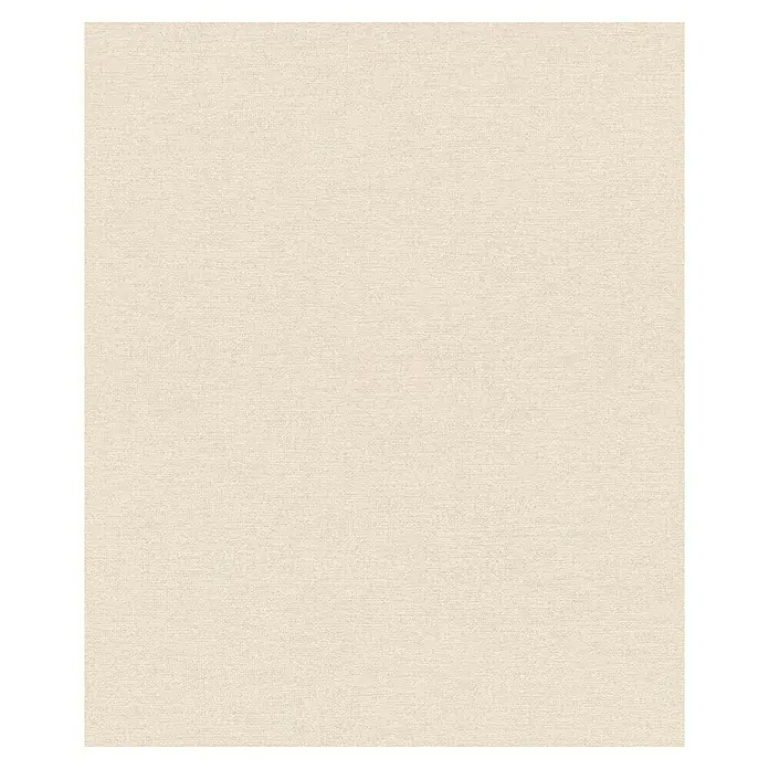 SCHÖNER WOHNEN-Kollektion Cosyliving Vliestapete LINEN - Sand, Uni, 10,05 x 0,53 m - Nahaufnahme eines cremefarbenen Stoffes mit feiner Textur, ideal für vielseitige Designprojekte und hochwertige Handarbeiten.