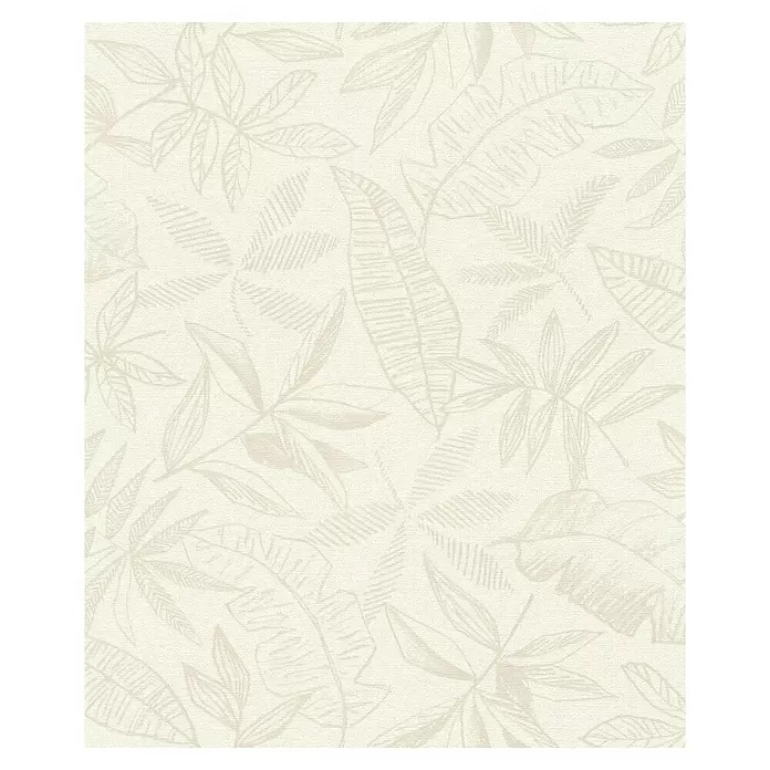 SCHÖNER WOHNEN-Kollektion Cosyliving Vliestapete LEAFAGE Blätter - Naiv-Sand, Floral, 10,05 x 0,53 m - Helle, strukturierte Tapete in Beige mit zartem botanischem Blattmuster.