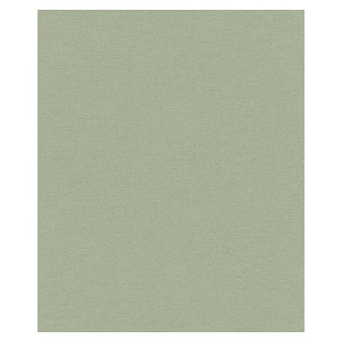 SCHÖNER WOHNEN-Kollektion Cosyliving Vliestapete LINEN - Hellgrün, Uni, 10,05 x 0,53 m - Unregelmäßiger, hellgrauer Stoff mit Textur und subtilem Muster vor einem schwarzen Hintergrund. Ideal für vielseitige Designprojekte.